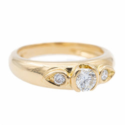 Bague Or jaune Diamant - Castafiore