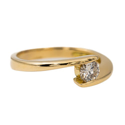 Bague Or jaune Diamant - Castafiore