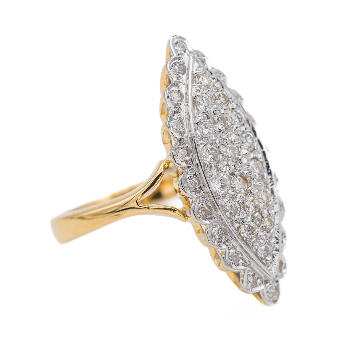 Bague Or jaune Diamant - Castafiore