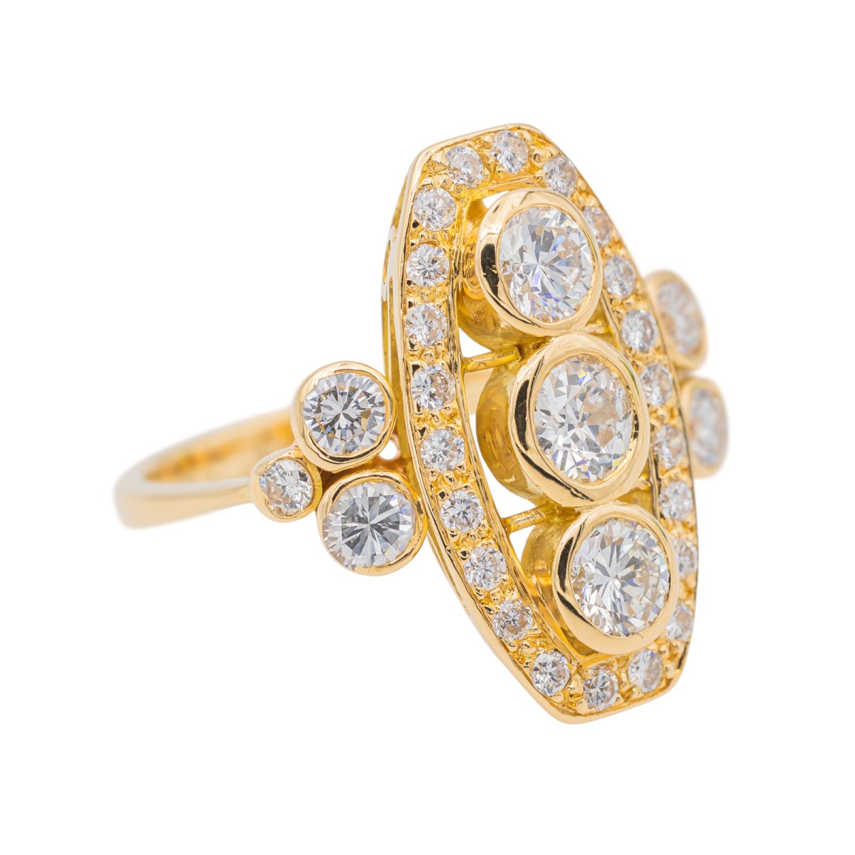 Bague Or jaune Diamant - Castafiore