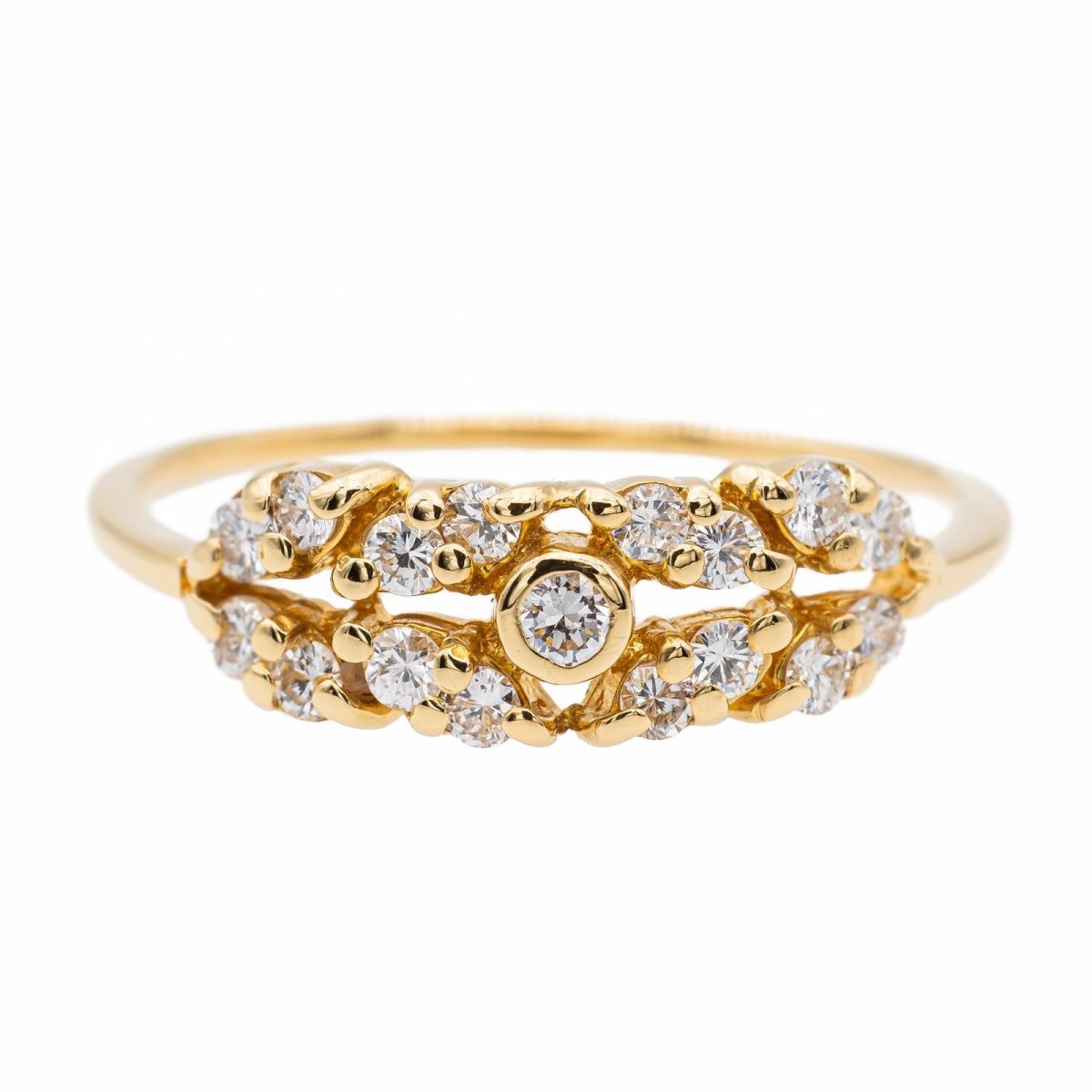 Bague Or jaune Diamant - Castafiore