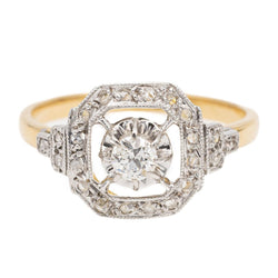 Bague Or jaune Diamant - Castafiore