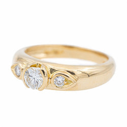 Bague Or jaune Diamant - Castafiore
