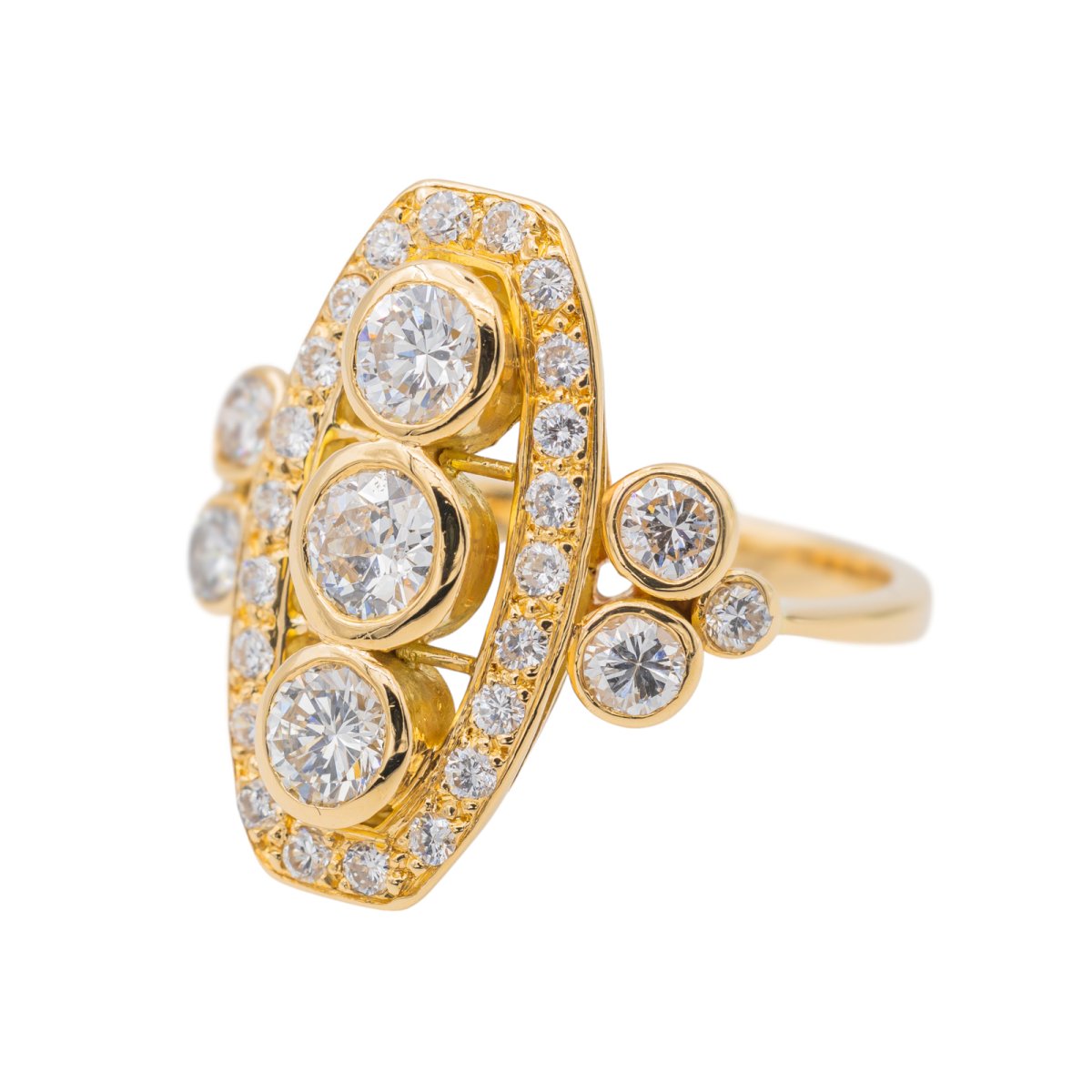 Bague Or jaune Diamant - Castafiore