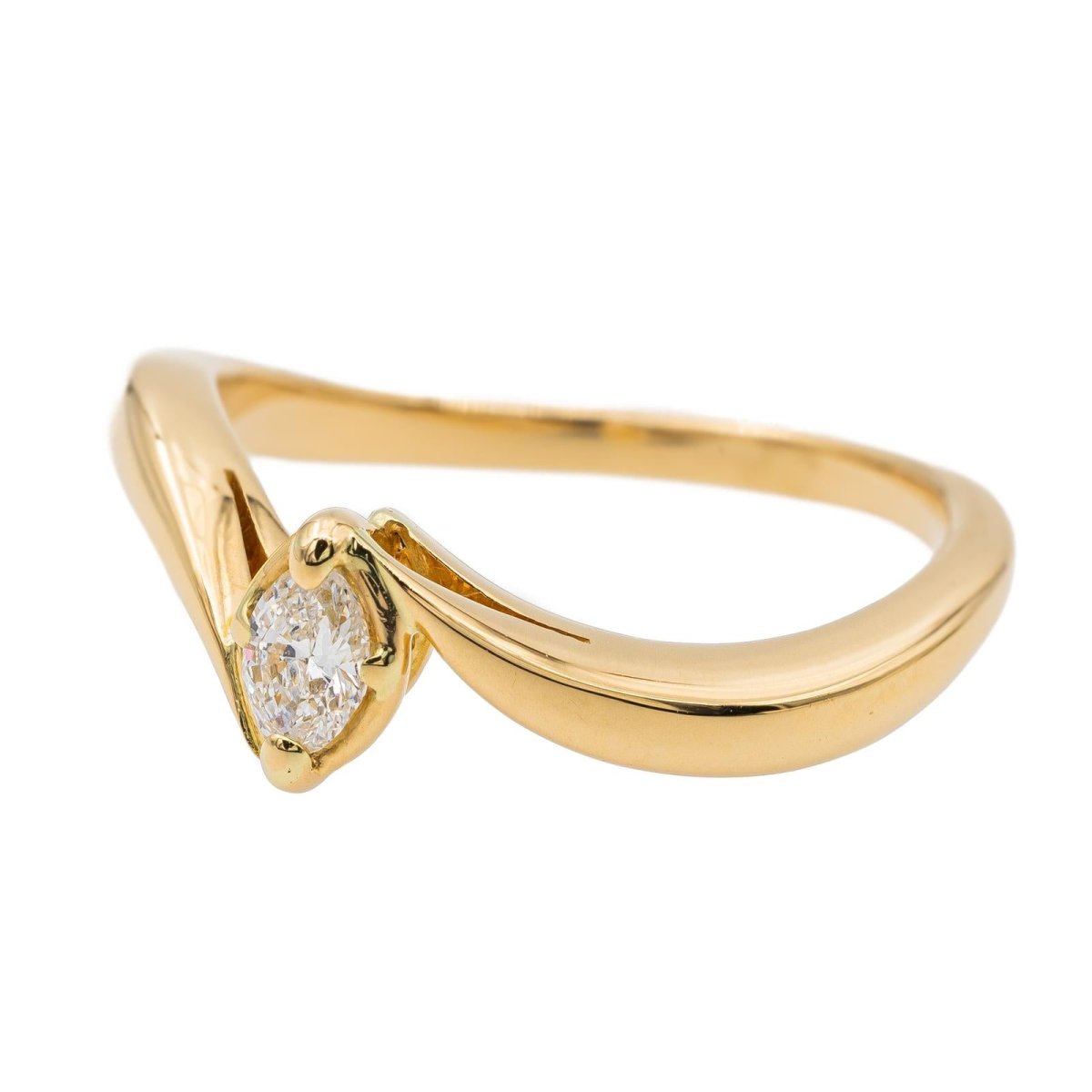 Bague Or jaune Diamant - Castafiore