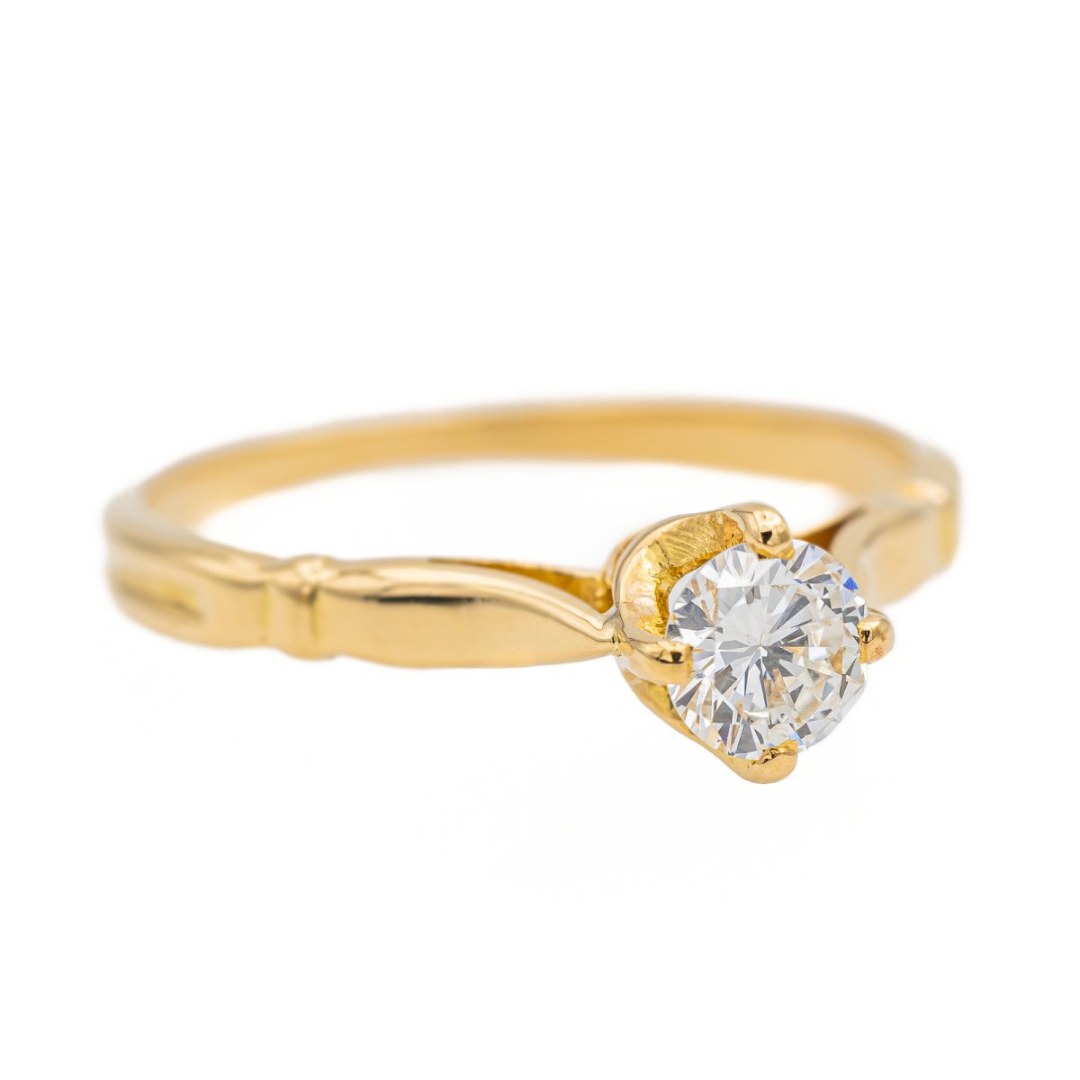 Bague Or jaune Diamant - Castafiore