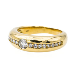Bague Or jaune Diamant - Castafiore