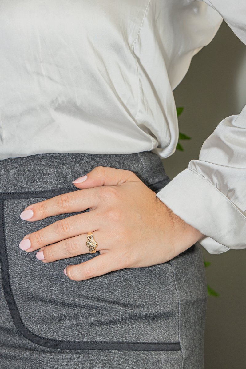 Bague Or jaune Diamant - Castafiore