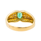 Bague Or jaune Emeraude - Castafiore