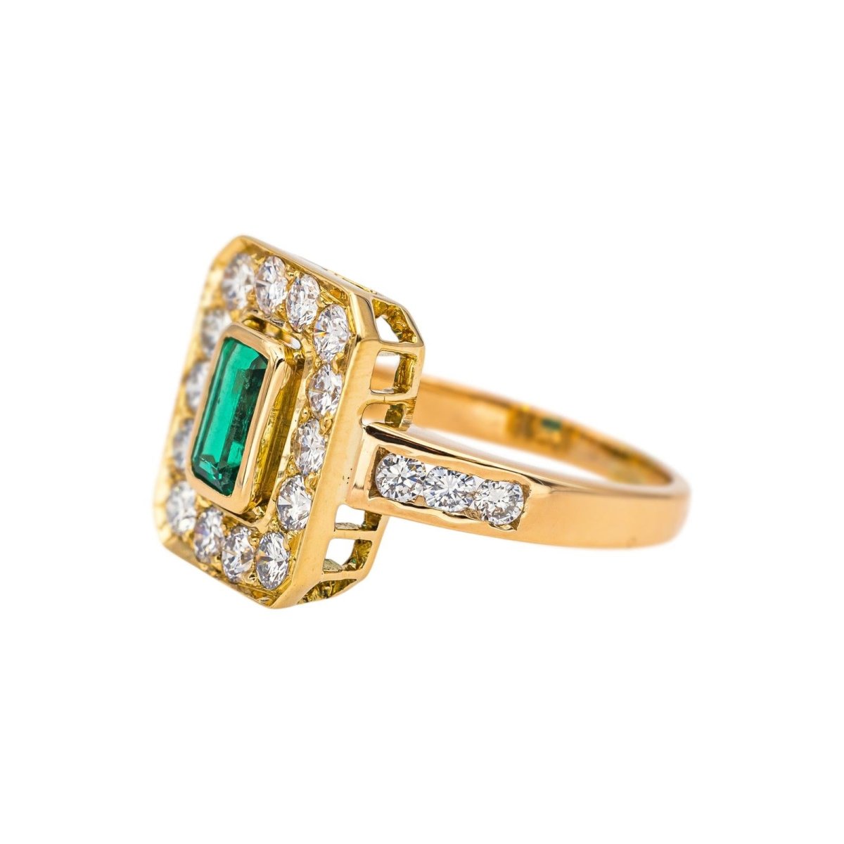 Bague Or jaune Emeraude - Castafiore