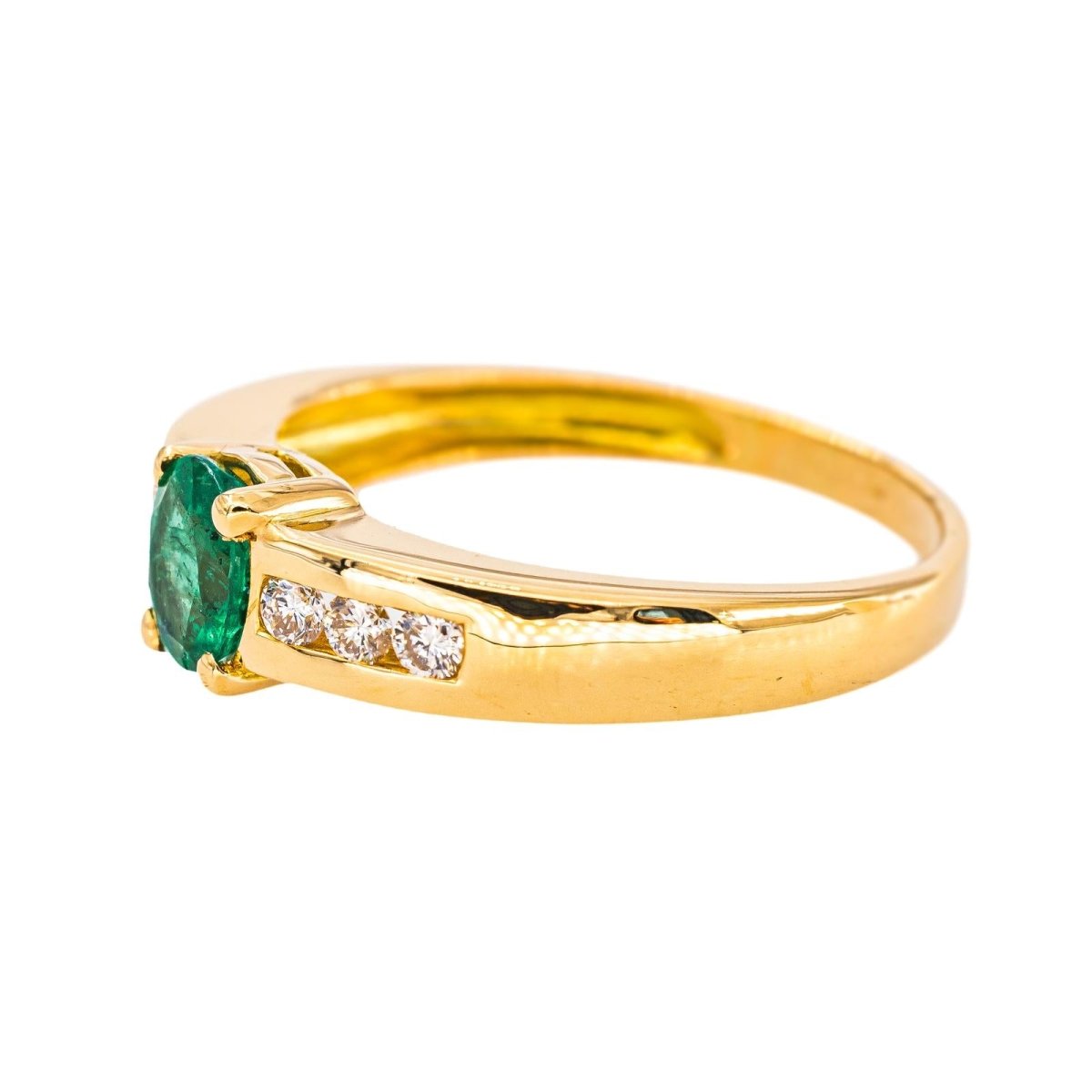 Bague Or jaune Emeraude - Castafiore
