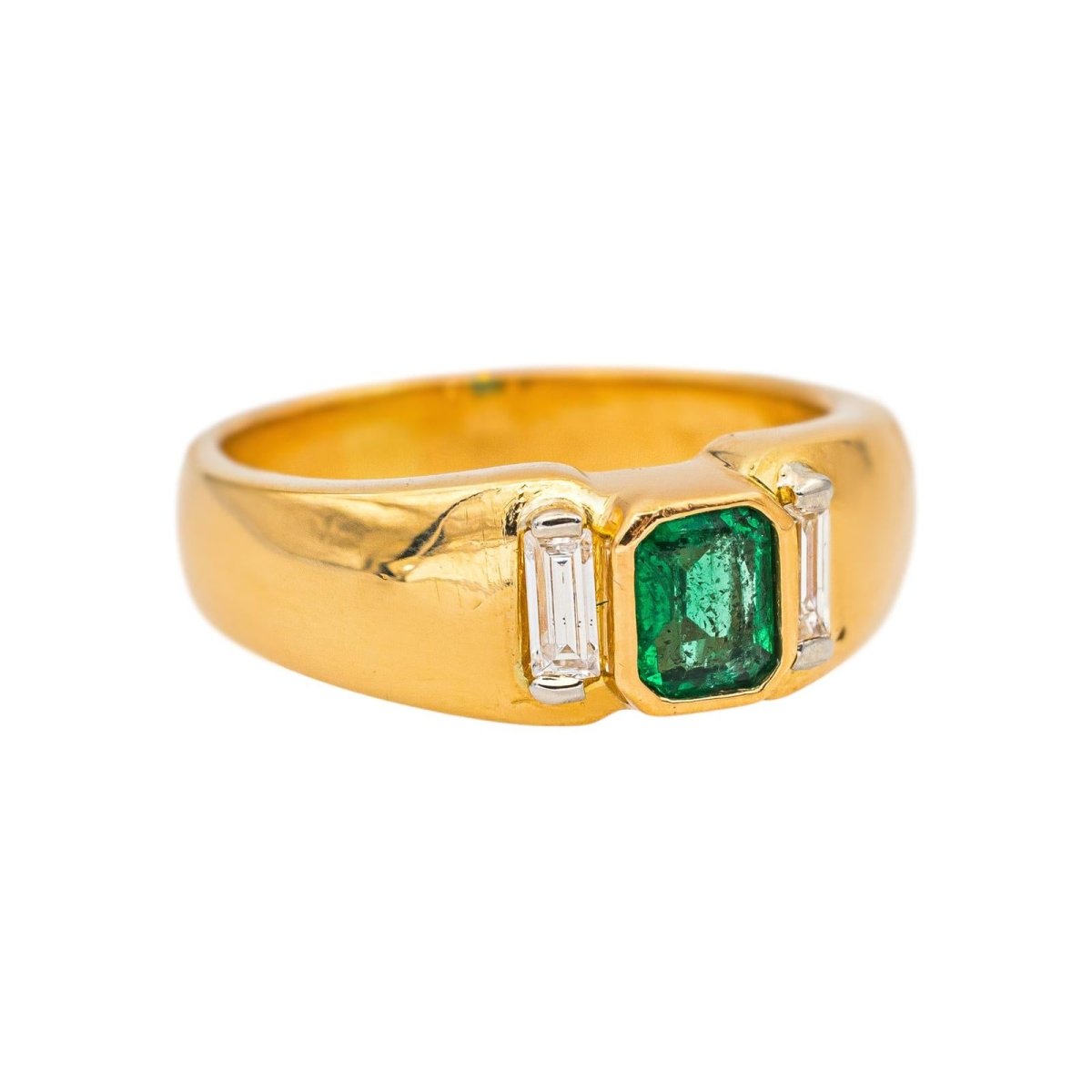Bague Or jaune Emeraude - Castafiore