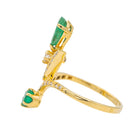 Bague Or jaune Emeraude - Castafiore