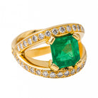 Bague Or jaune Emeraude - Castafiore