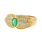 Bague Or jaune Emeraude - Castafiore