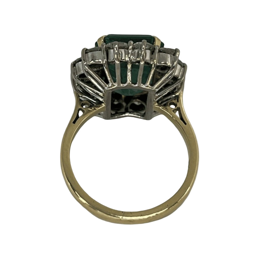 Bague or jaune émeraude 6,80 ct - Castafiore