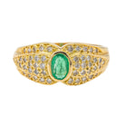 Bague Or jaune Emeraude - Castafiore