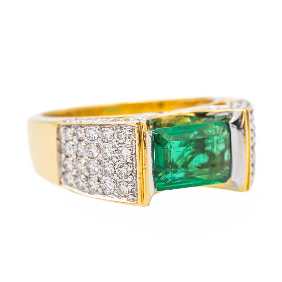 Bague Or jaune Emeraude - Castafiore