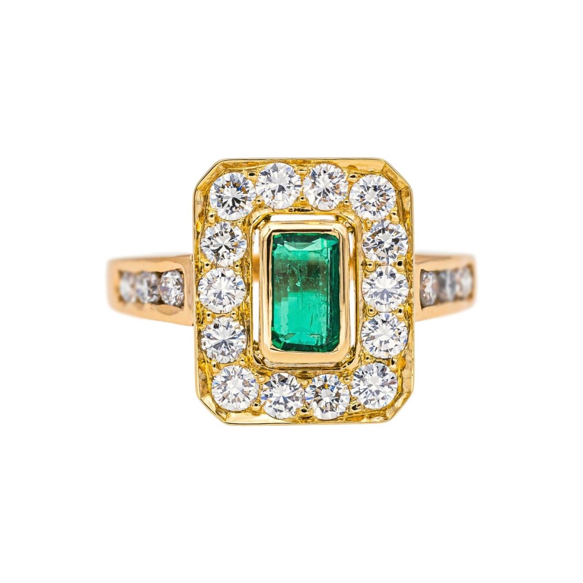 Bague Or jaune Emeraude - Castafiore