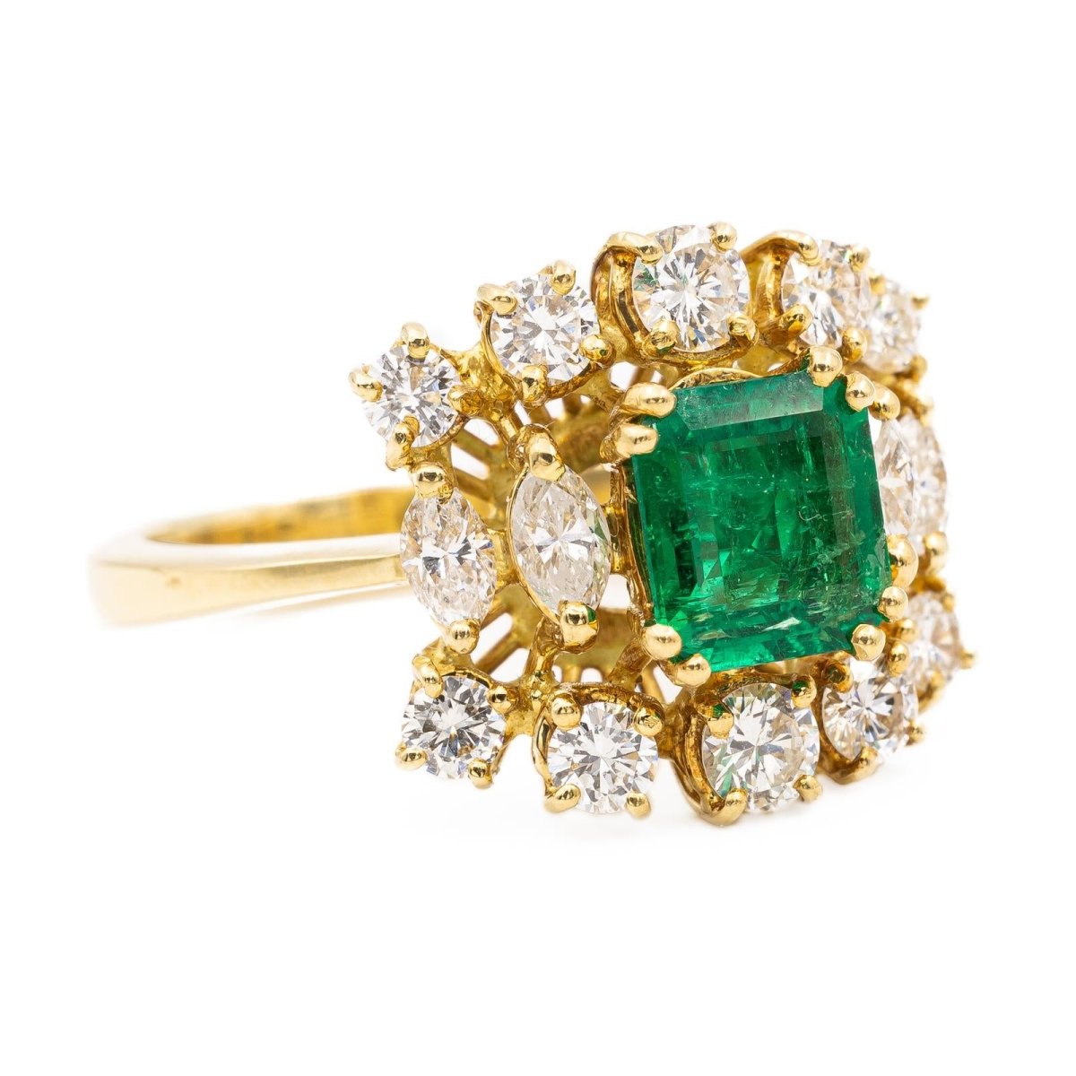 Bague Or jaune Emeraude - Castafiore