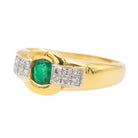 Bague Or jaune Emeraude - Castafiore