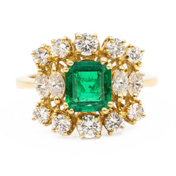 Bague Or jaune Emeraude - Castafiore