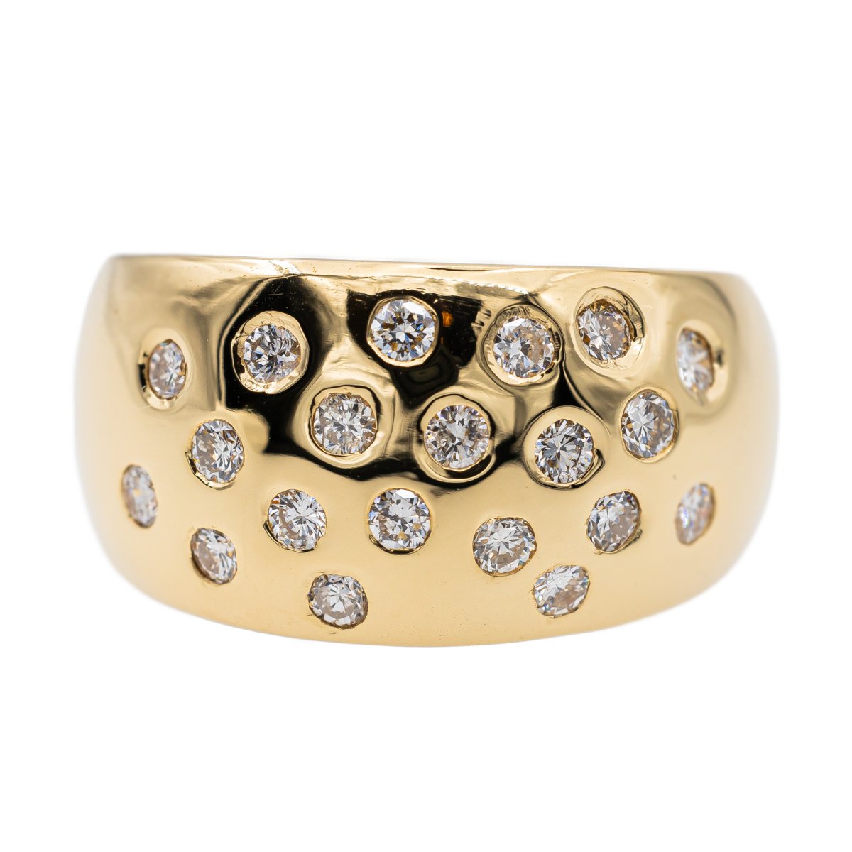Bague or jaune et diamant - Castafiore