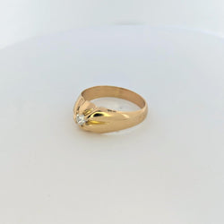 Bague or jaune et diamant - Castafiore