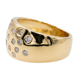 Bague or jaune et diamant - Castafiore