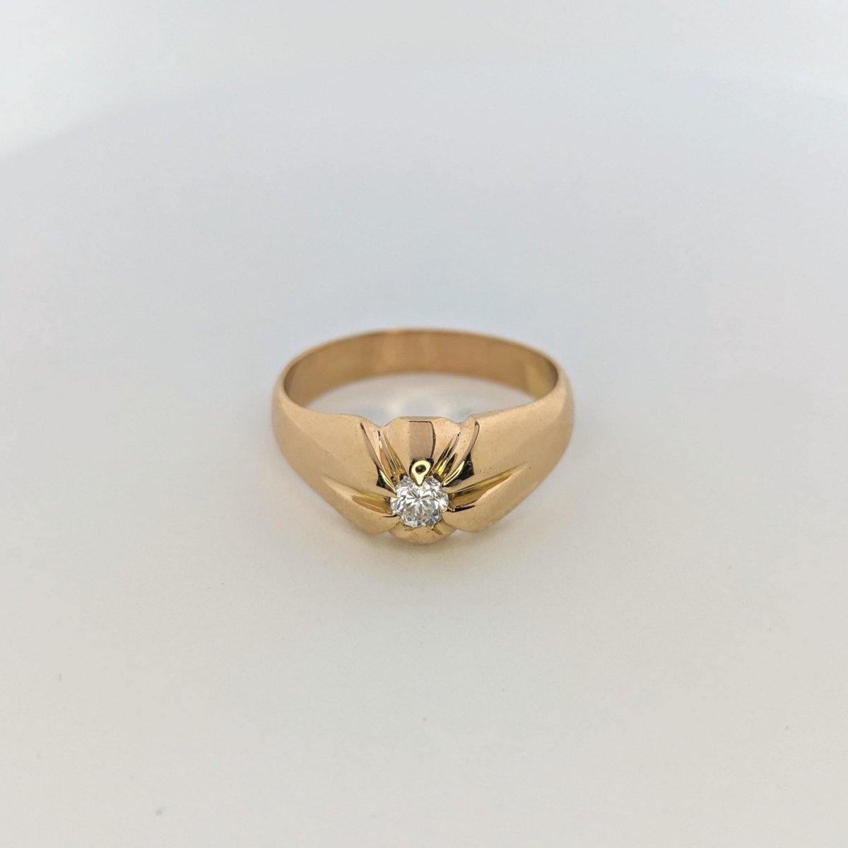 Bague or jaune et diamant - Castafiore