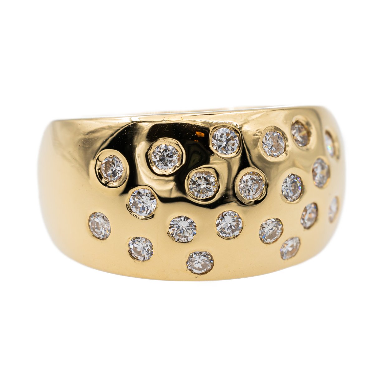 Bague or jaune et diamant - Castafiore