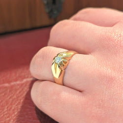 Bague or jaune et diamant - Castafiore