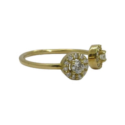 Bague or jaune et diamants 0,26 ct - Castafiore