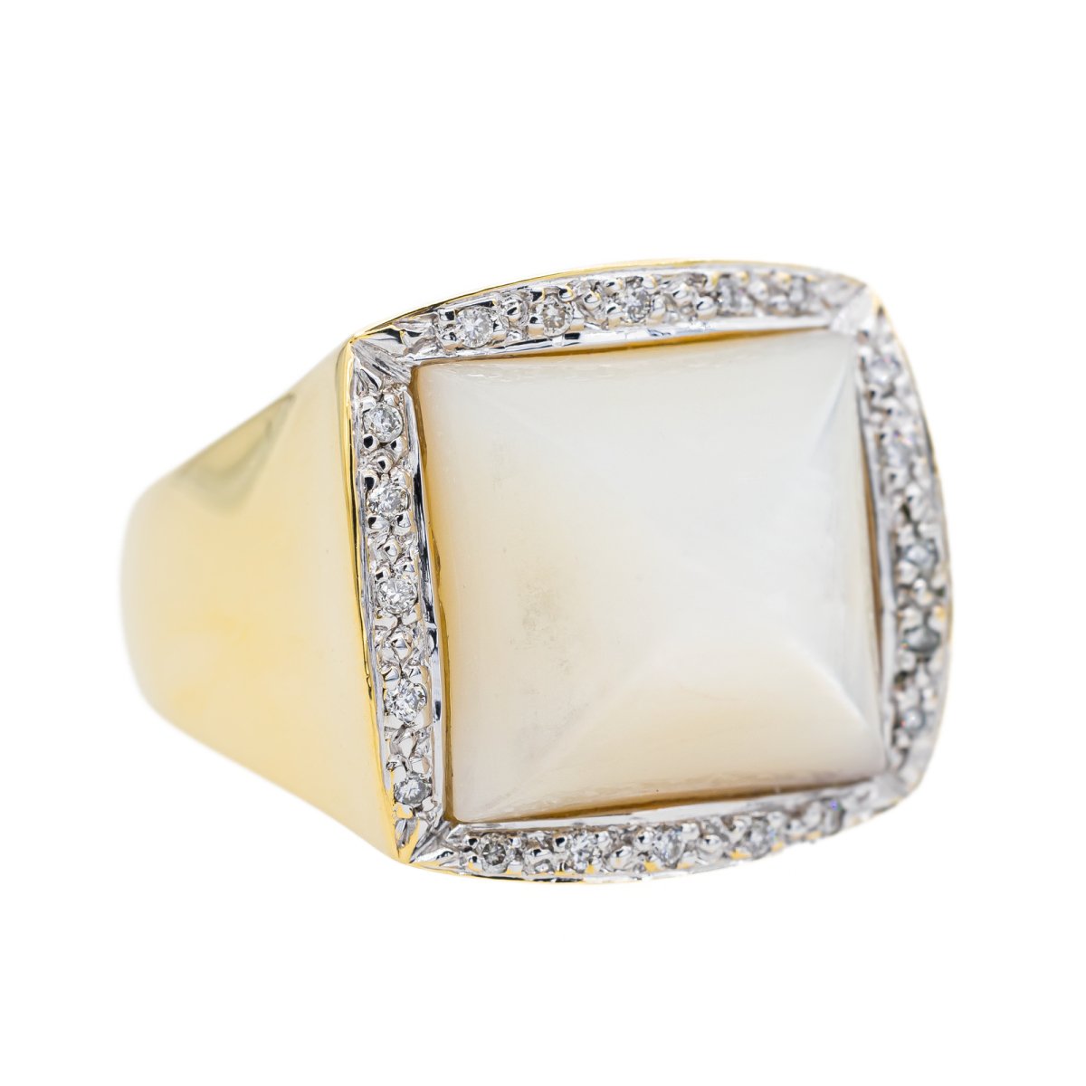 Bague Or jaune Nacre - Castafiore