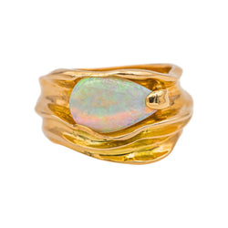 Bague Or jaune Opale - Castafiore