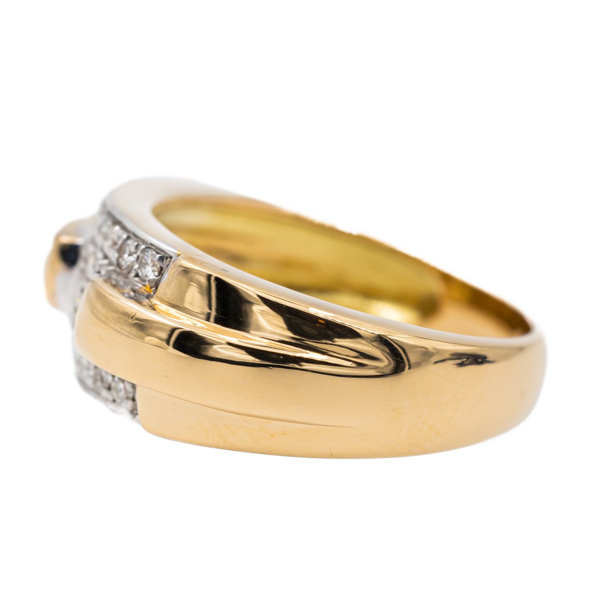 Bague or jaune, or blanc et diamant - Castafiore