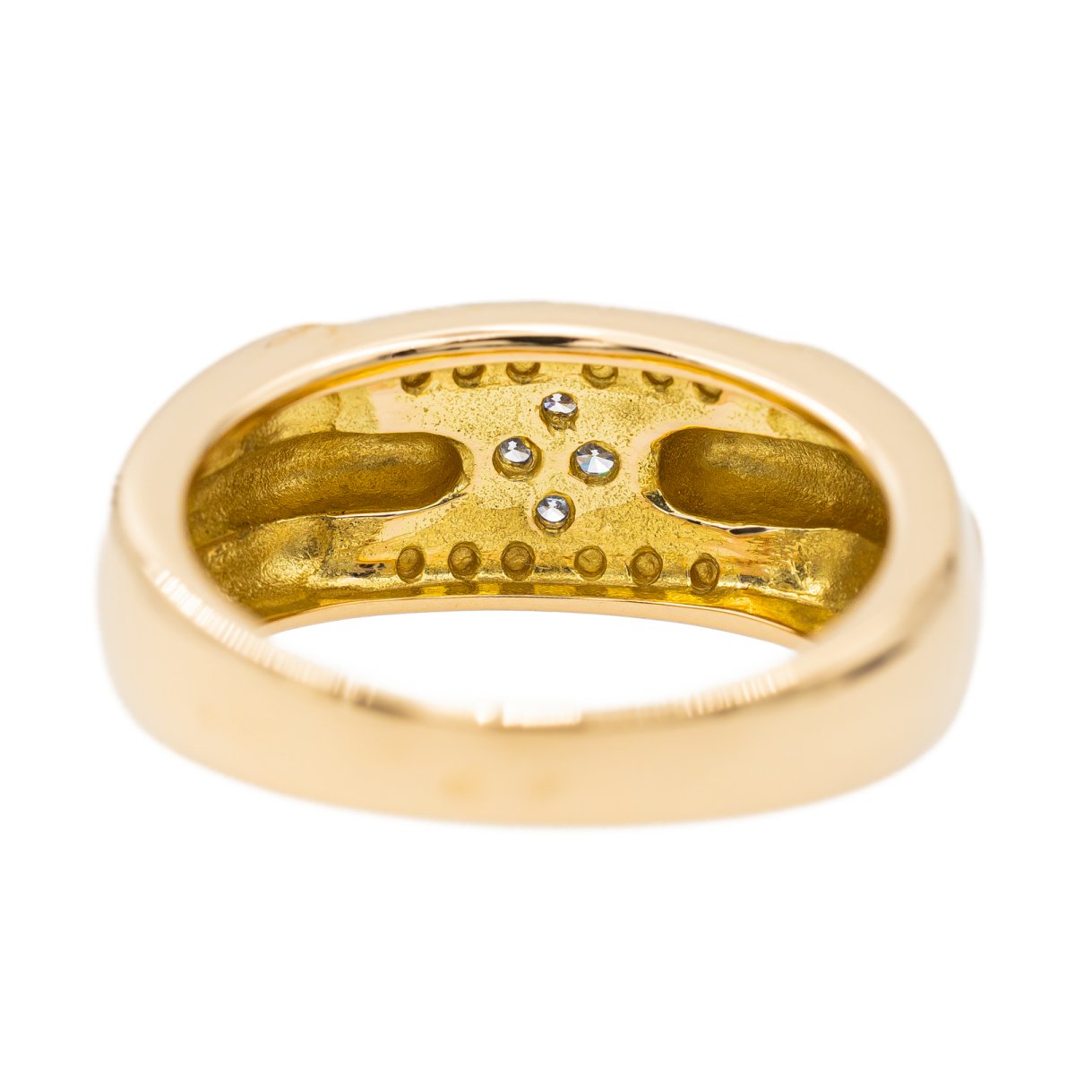 Bague or jaune, or blanc et diamant - Castafiore