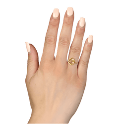 Bague or jaune, or rose et perle - Castafiore