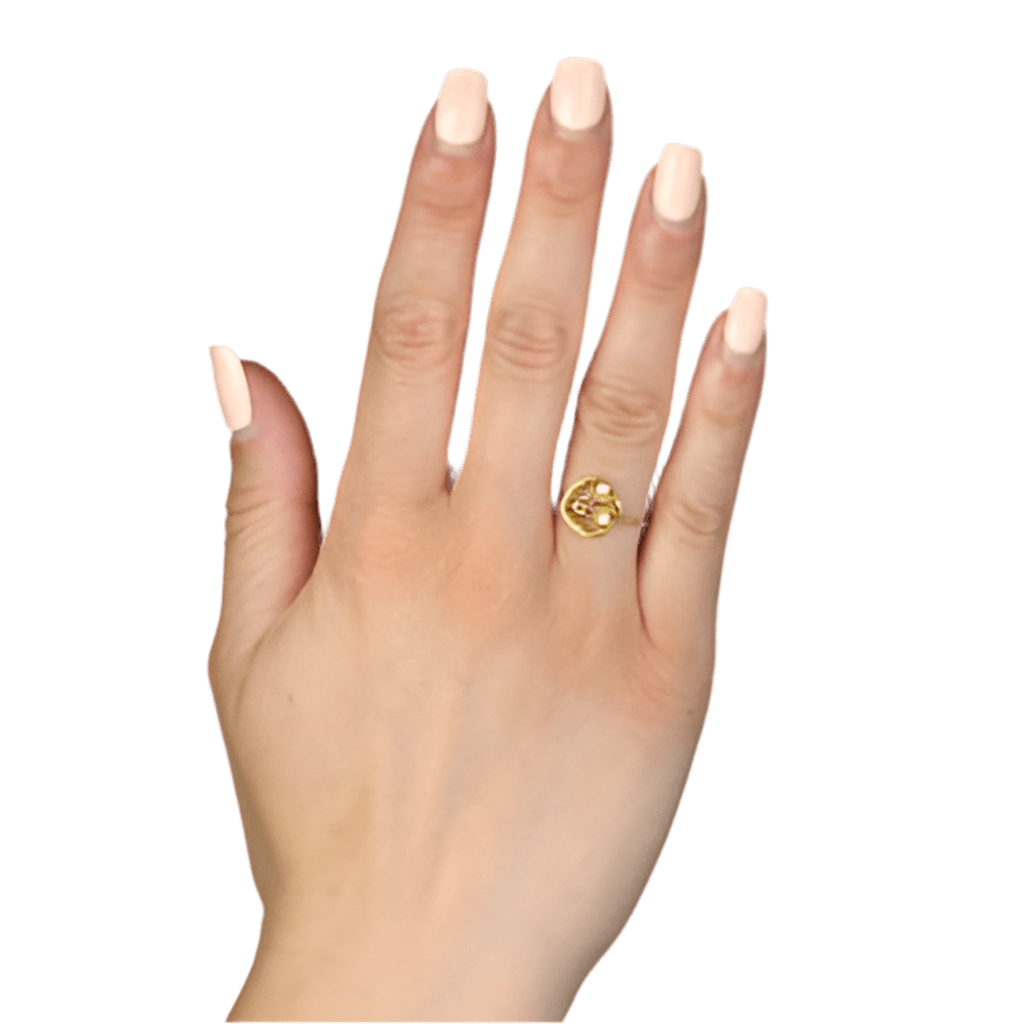 Bague or jaune, or rose et perle - Castafiore