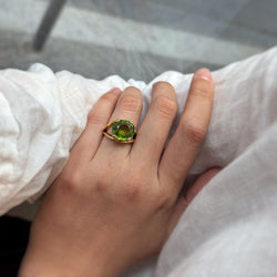 Bague - Or jaune & Péridot - Castafiore