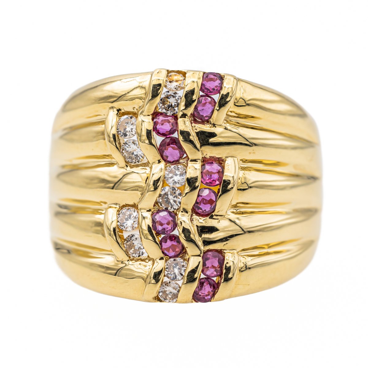 Bague Or jaune Rubis - Castafiore