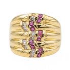 Bague Or jaune Rubis - Castafiore