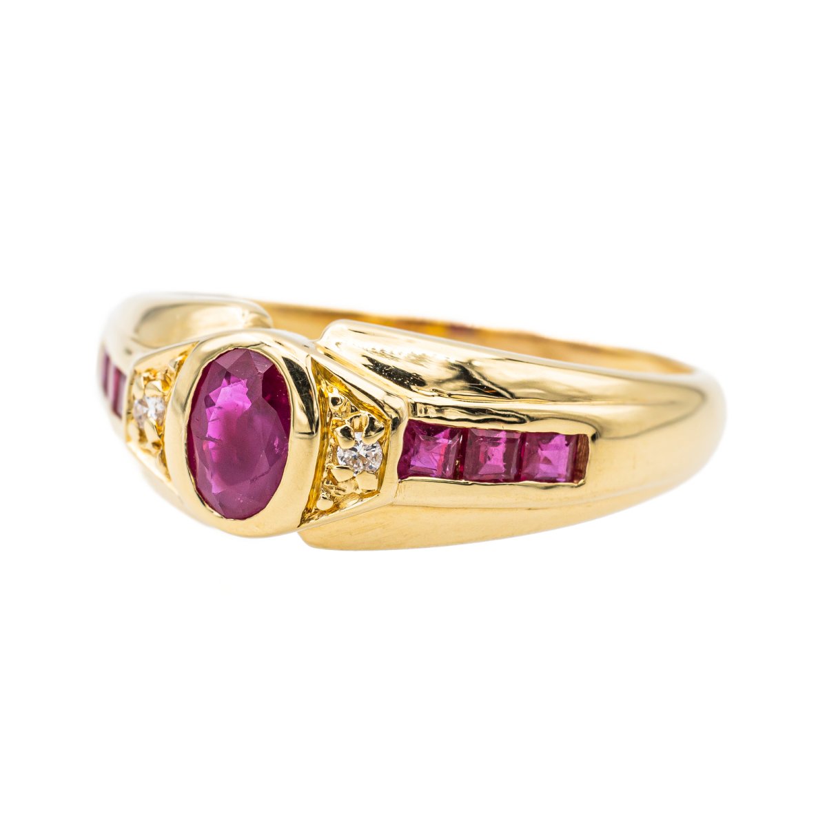 Bague Or jaune Rubis - Castafiore