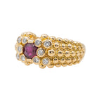 Bague Or jaune Rubis - Castafiore