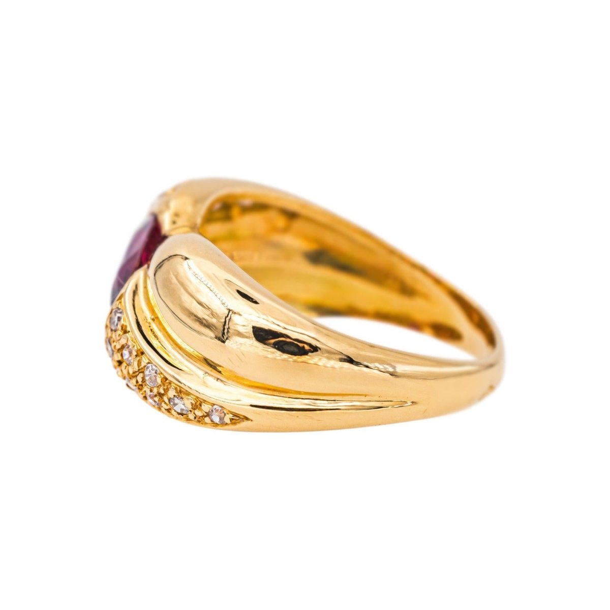Bague Or jaune Rubis - Castafiore