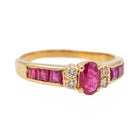 Bague Or jaune Rubis - Castafiore