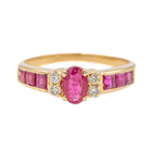 Bague Or jaune Rubis - Castafiore