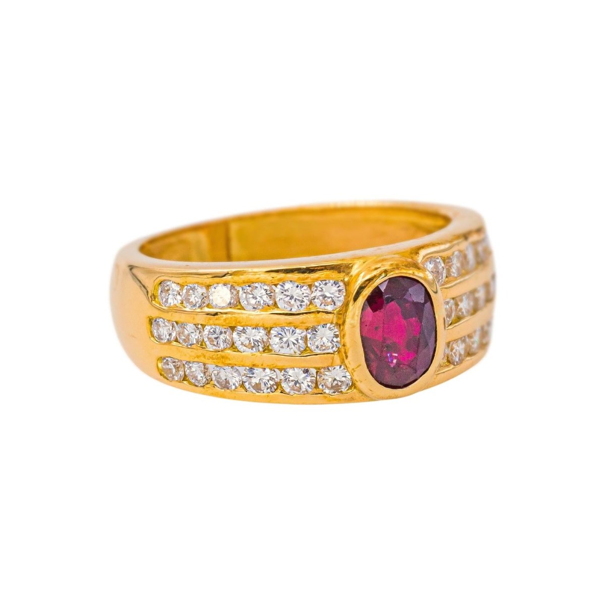 Bague Or jaune Rubis - Castafiore