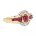 Bague Or jaune Rubis - Castafiore