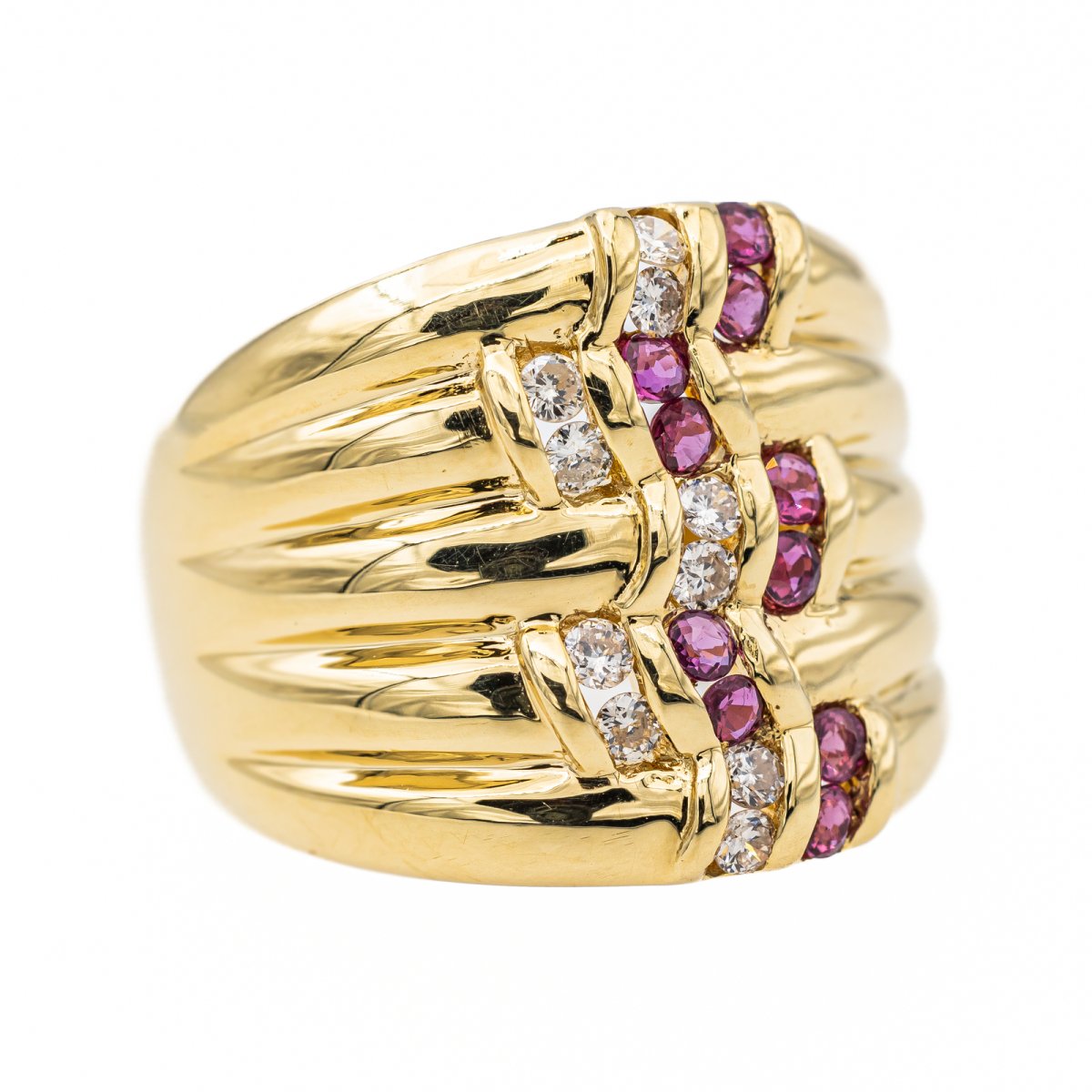 Bague Or jaune Rubis - Castafiore